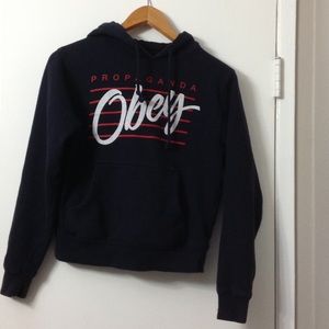 Navy blue Obey hoodie